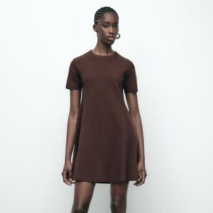 Zara Plain Knit Mini Dress